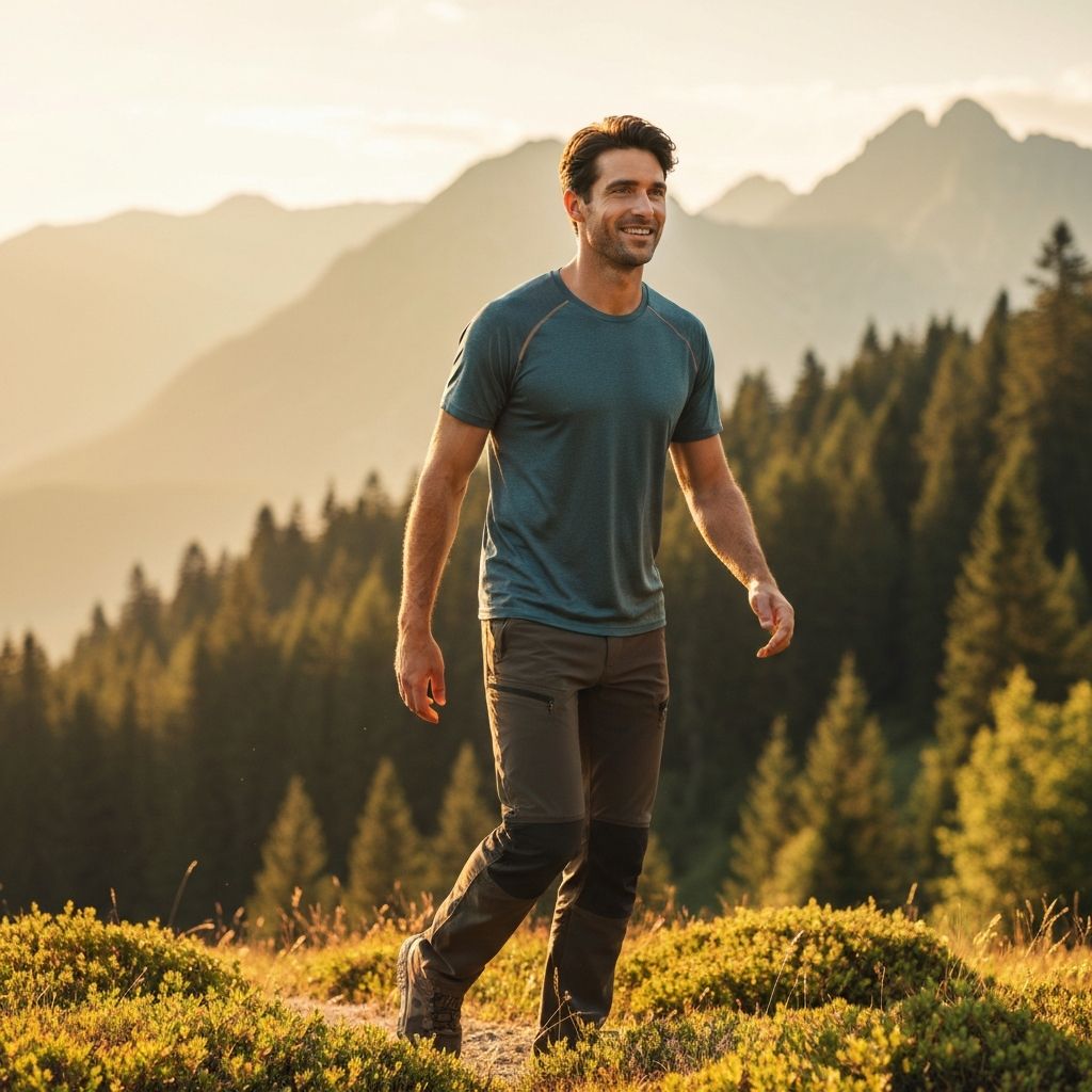 Man enjoying outdoor activity
